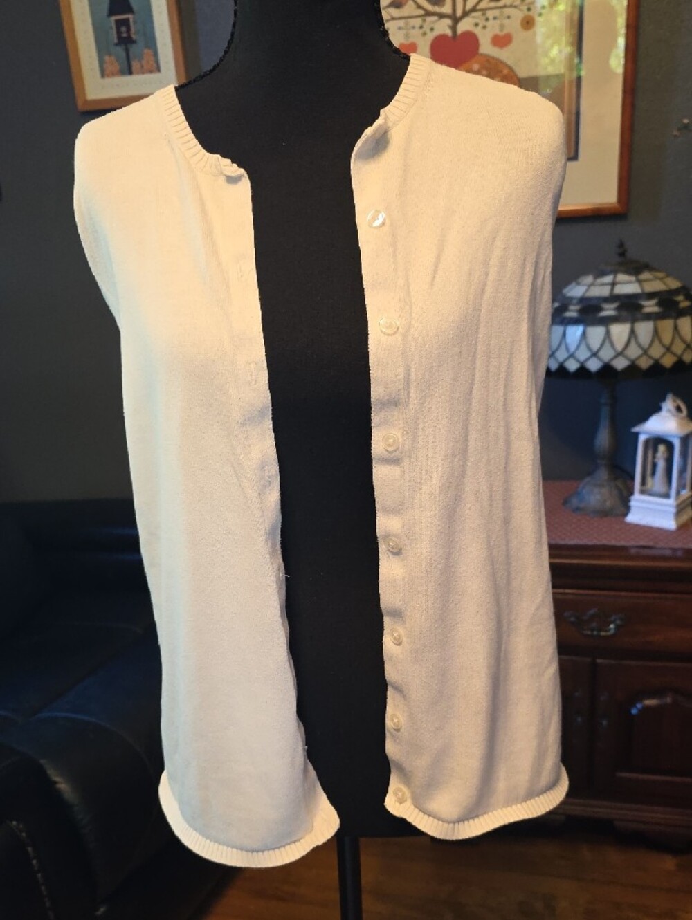 Cherokee White Cardigan